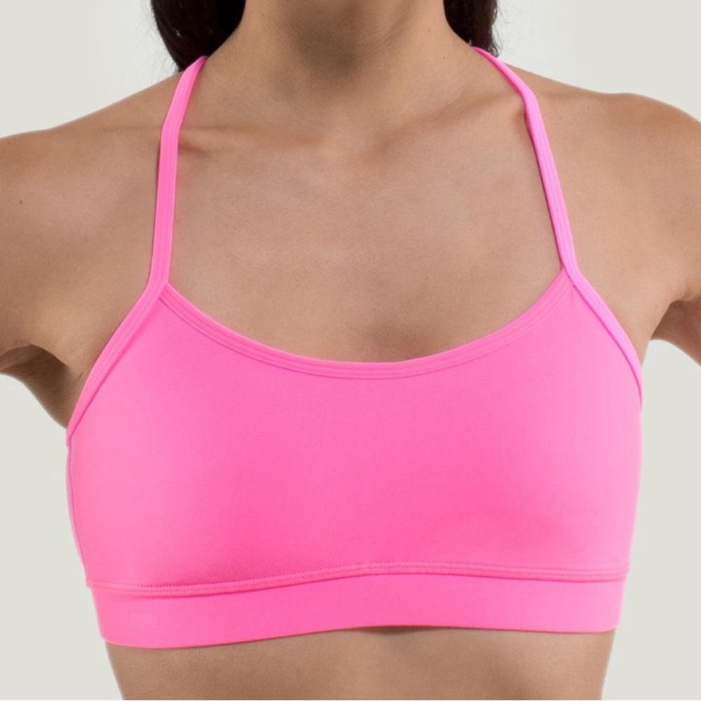 Lululemon pink Flow Y Bra